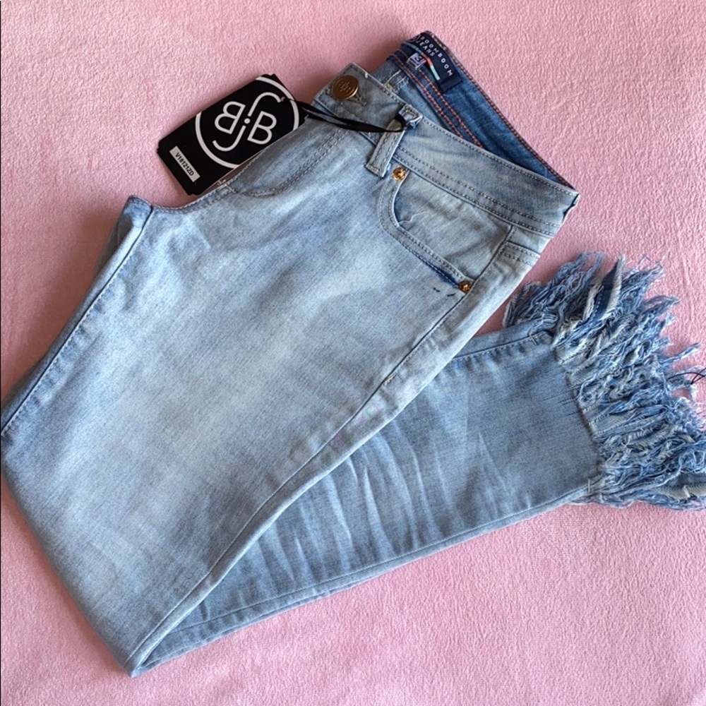 NWT Fringe Jeans